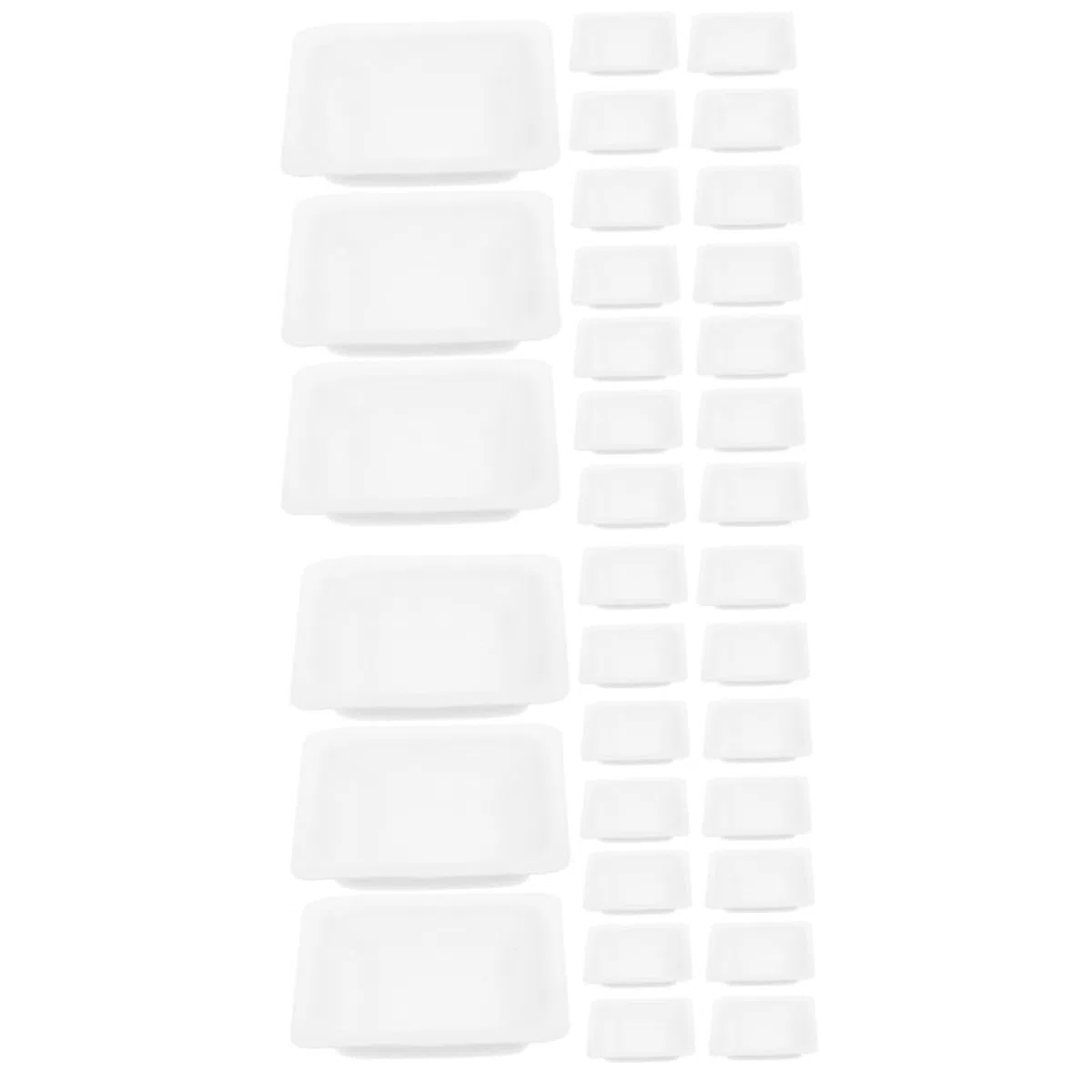 GLEAVI 100pezzi Pans Weighing Boats Contenitori Per Polveri Resistenti e Riutilizzabili Per Laboratori e Misurazioni Precise