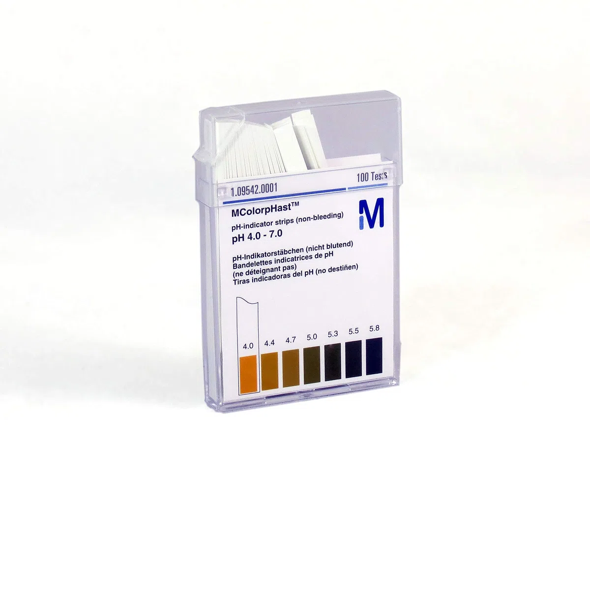 Merck Kgaa 42009020 Striscia di test dell'indicatore pH, 4.0 -7.0 Universal MColorPhastTM, confezione da 100