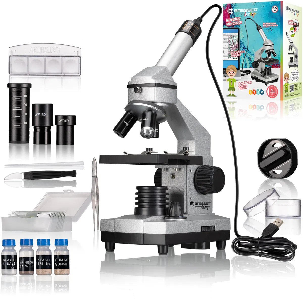 Bresser Junior Microscopio 40x-1024x