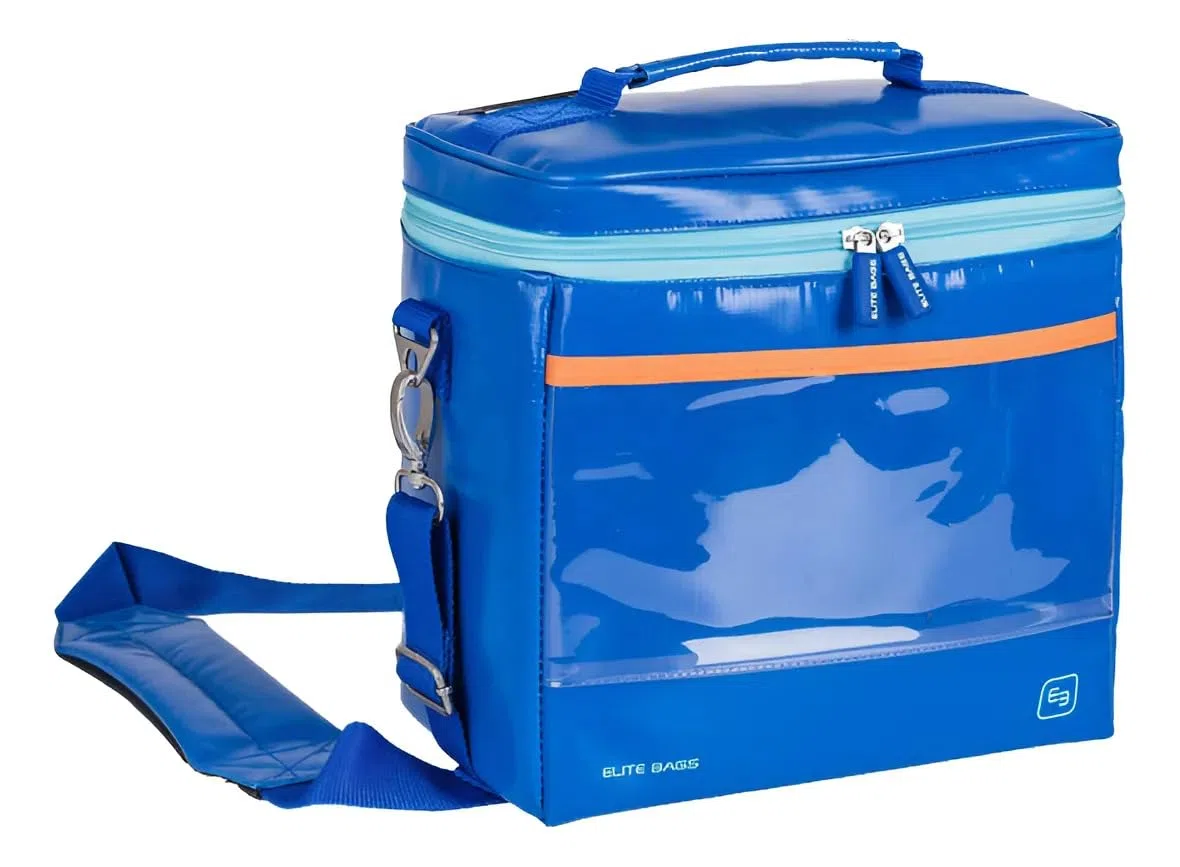 ELITE BAGS - Borsa da laboratorio Row XL, borsa da laboratorio termoisolata, per il trasporto di provette, Blu, Borsa da laboratorio