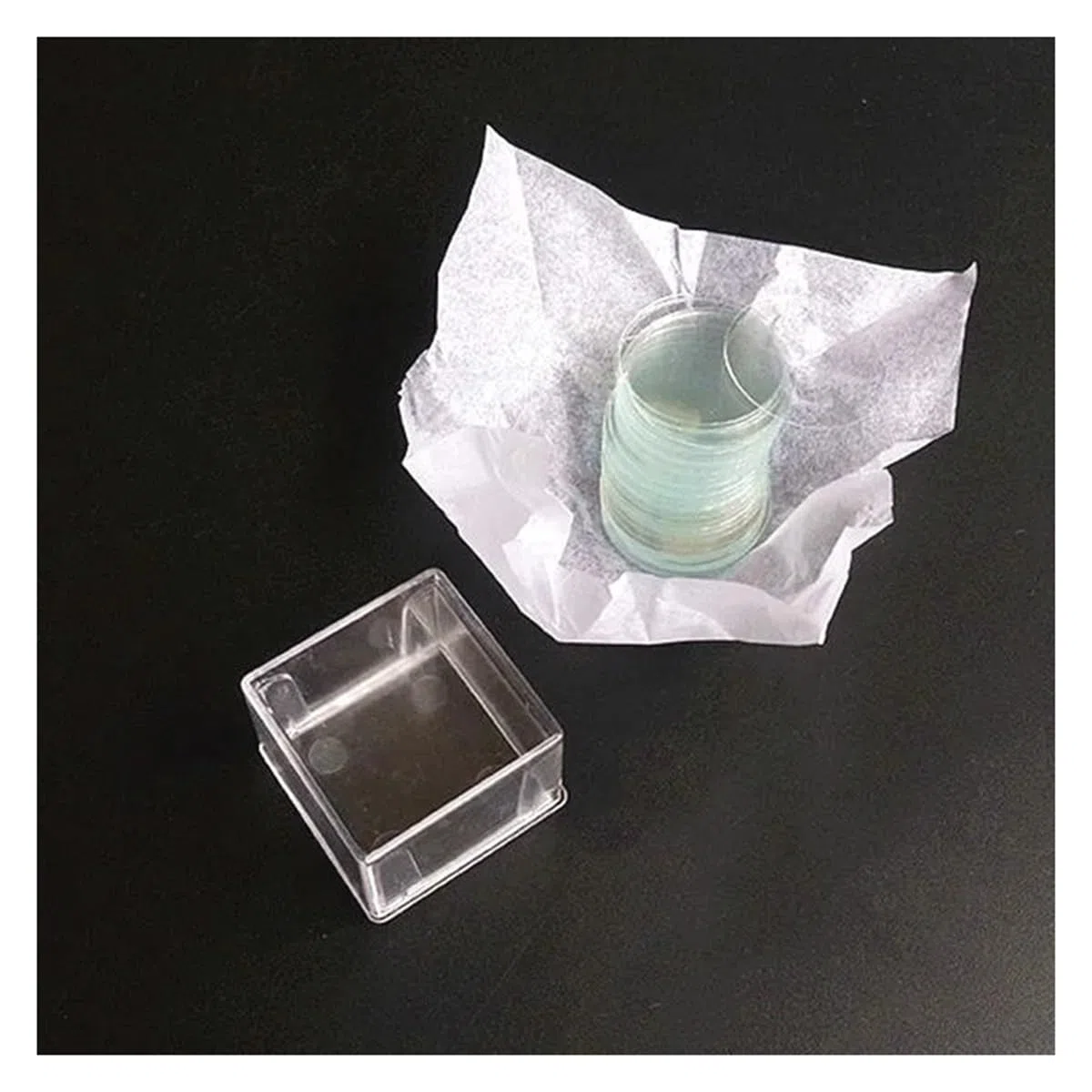 Kit accessori per microscopio 100 pz Cerchio Microscopio Vetrino Coprioggetto Rotondo Usa E Getta for 6mm 8mm 10mm 12mm 14mm 16mm 18mm 24mm Vetrini per microscopio (Size : 25 mm 100 Pcs)