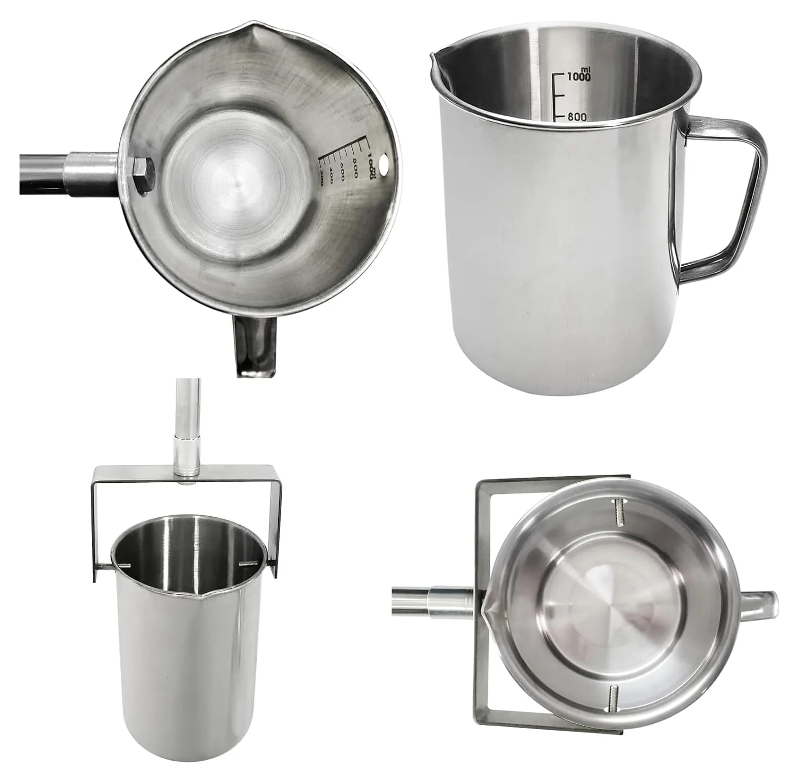 Campionatore Telescopico dell'acqua,Sistema Di Prelievo Del Campionamento Dell'acqua Telescopico Asta In Acciaio Inossidabile Me per Monitoraggio Ambiental(Size:1.43~6m,Color:Stainless Steel 500 ml)