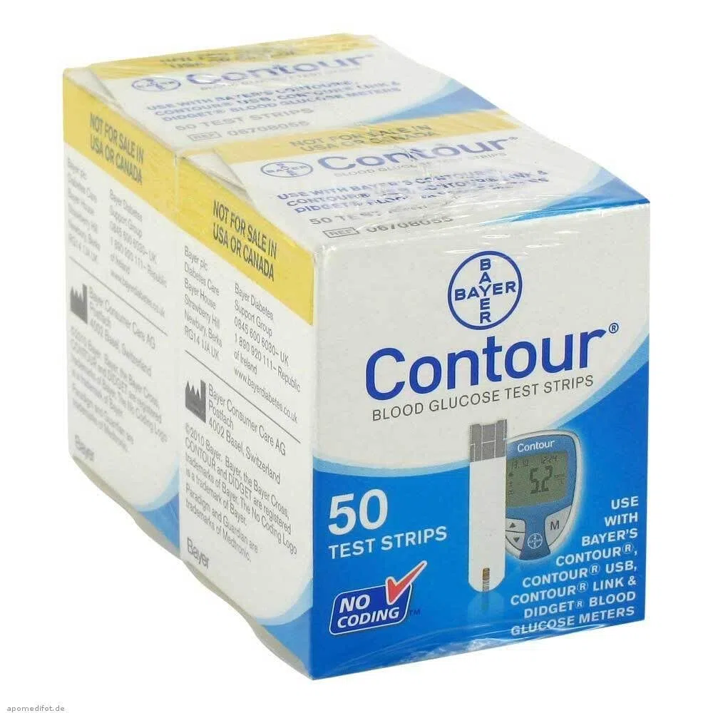 Contour, Strisce per test della glicemia, 100 pezzi