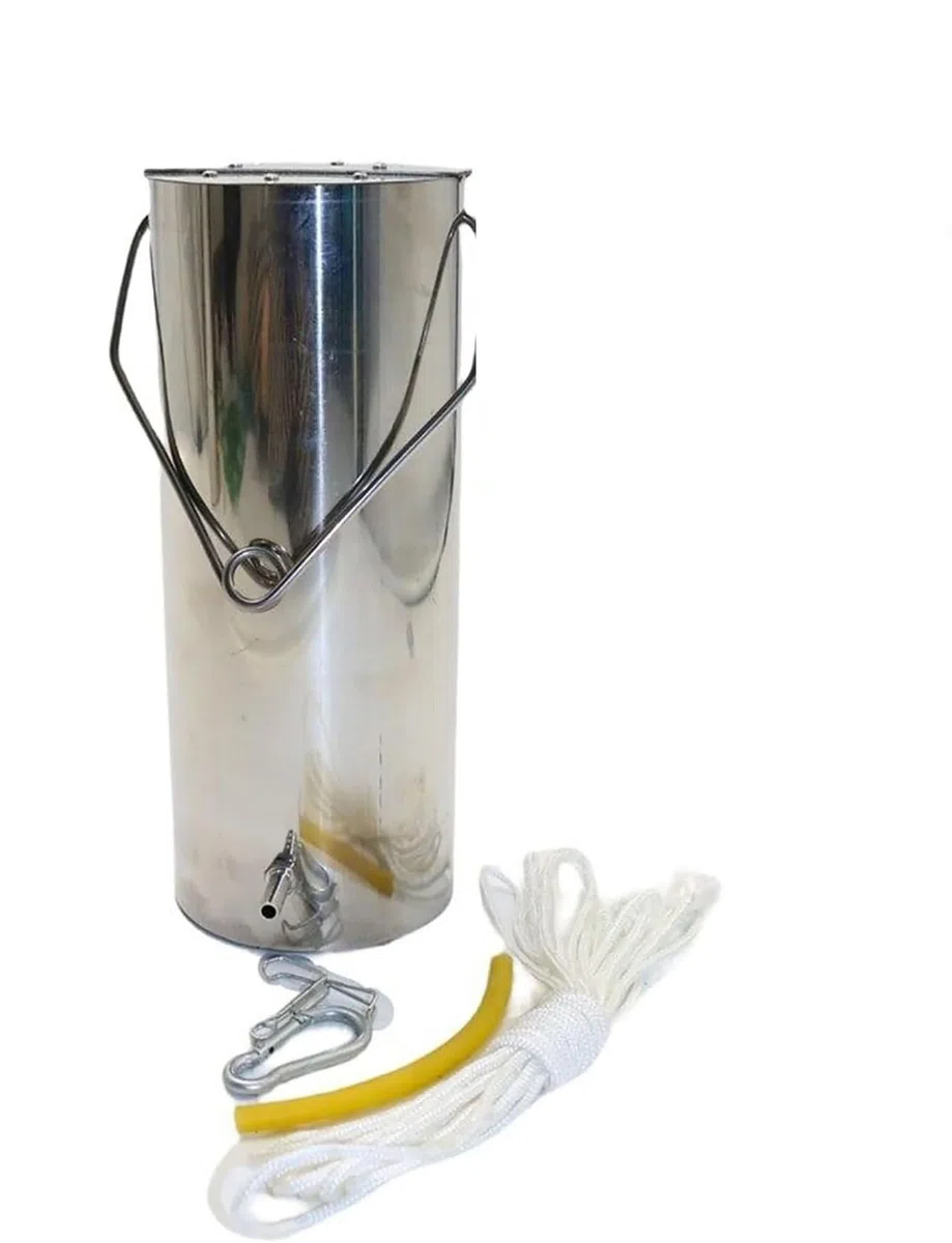 Campionatore profondo in acciaio inossidabile 304 per raccolta campioni di qualità dell'acqua secchio per campionamento (2 l)