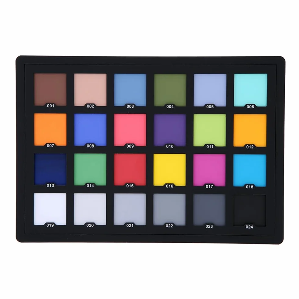 Scheda di prova del colore per la correzione del colore digitale superiore per la corrispondenza dei colori nella tavolozza dello spettro fotografico