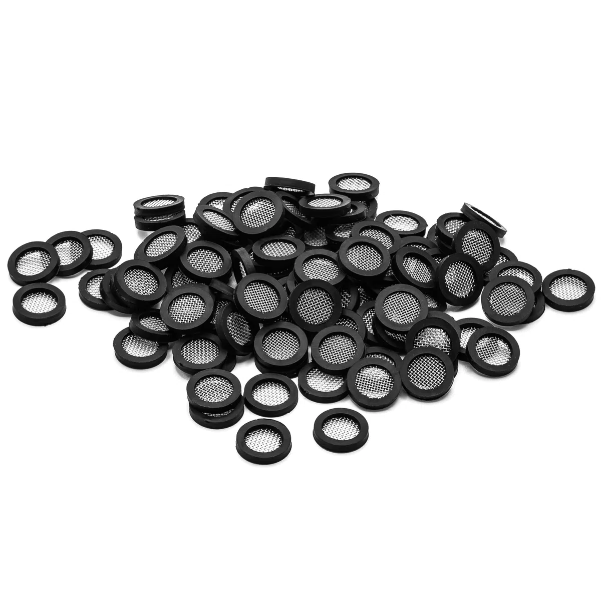Guarnizione Piatta del Filtro 3/8 Pollice (14 x 10 x 2,1 mm) 100 Pezzi Guarnizione Setaccio per Installazioni Idrauliche, di Raffreddamento, Impianti Riscaldamento (da -60°C a +135°C)