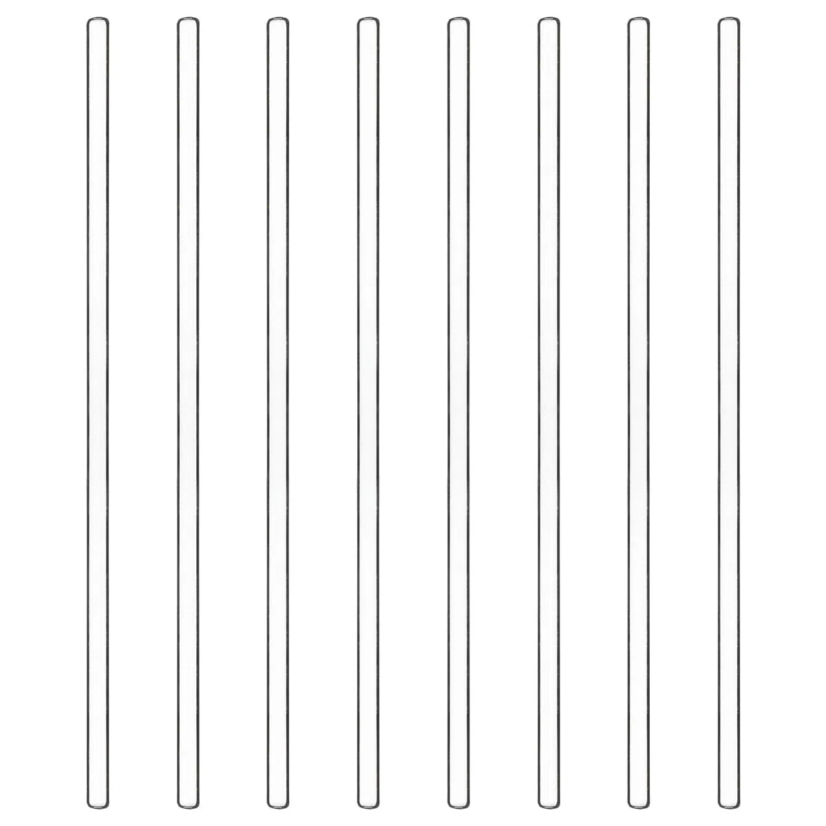 stonylab Bacchette di Agitazione in Vetro, 300 mm Bacchette Lunghe in Vetro Borosilicato Agitatori Bastoncini con Estremità Arrotondate Bastone di Vetro Solido per Lab Cucina Scienze, Confezione da 8
