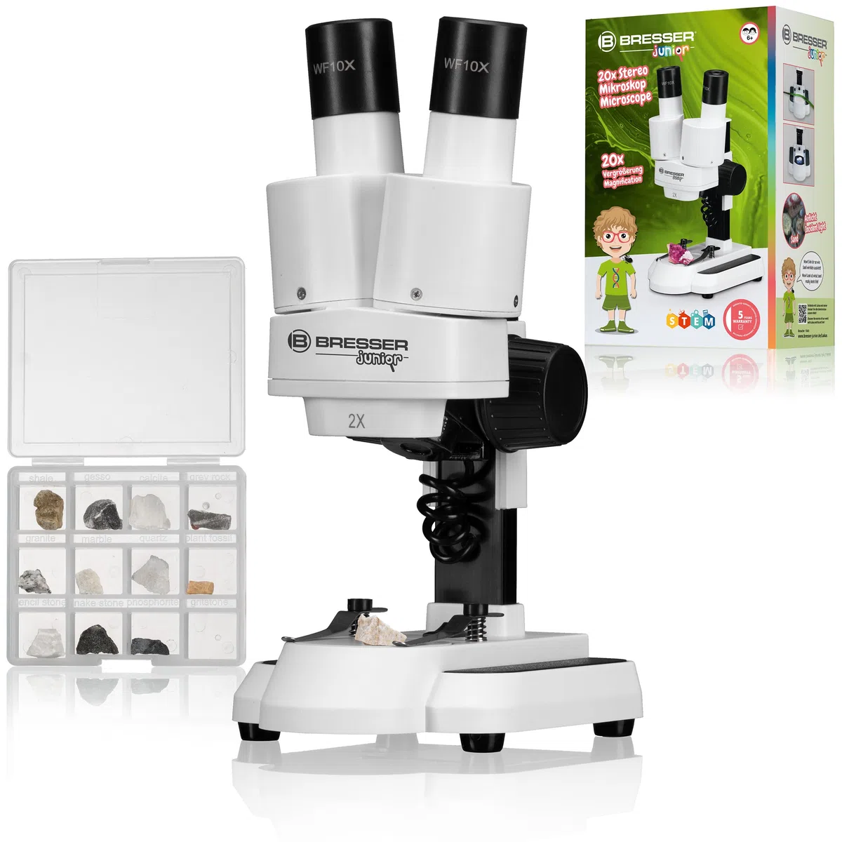 BRESSER Stereomicroscopio Bresser Junior 20x