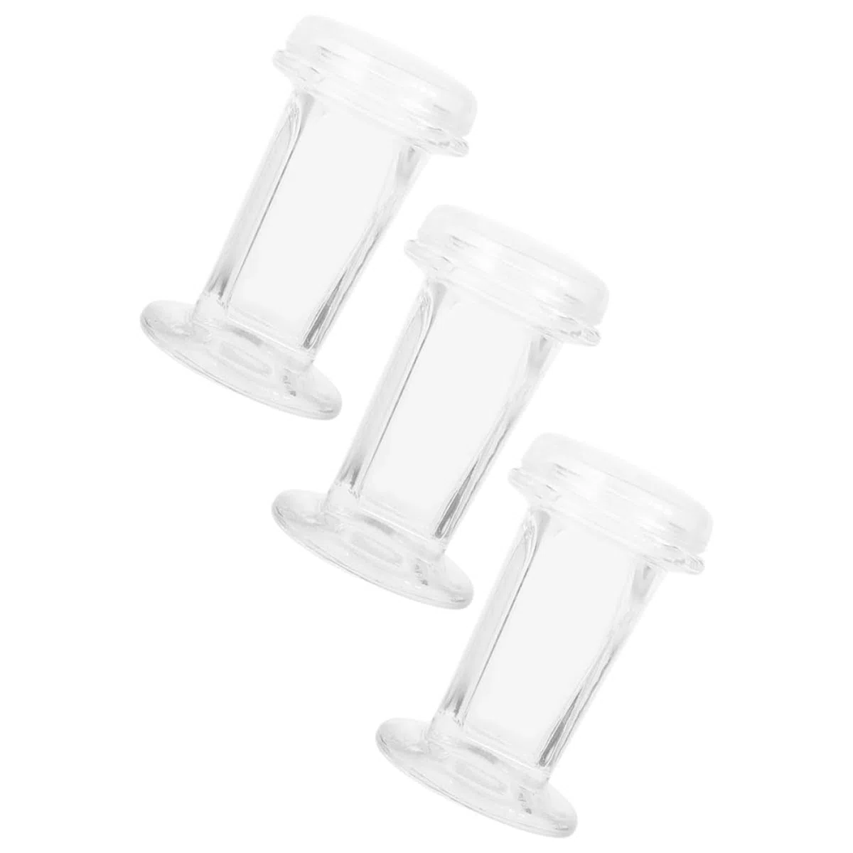MAGICLULU Barattolo per Colorazione in Vetro Coperchio da 3 Pezzi, Capacità 60 Ml, Contenitore Trasparente per Campioni Cellulari e Istologia, per Vetrini da Microscopio Fino a 5 Unità, Uso