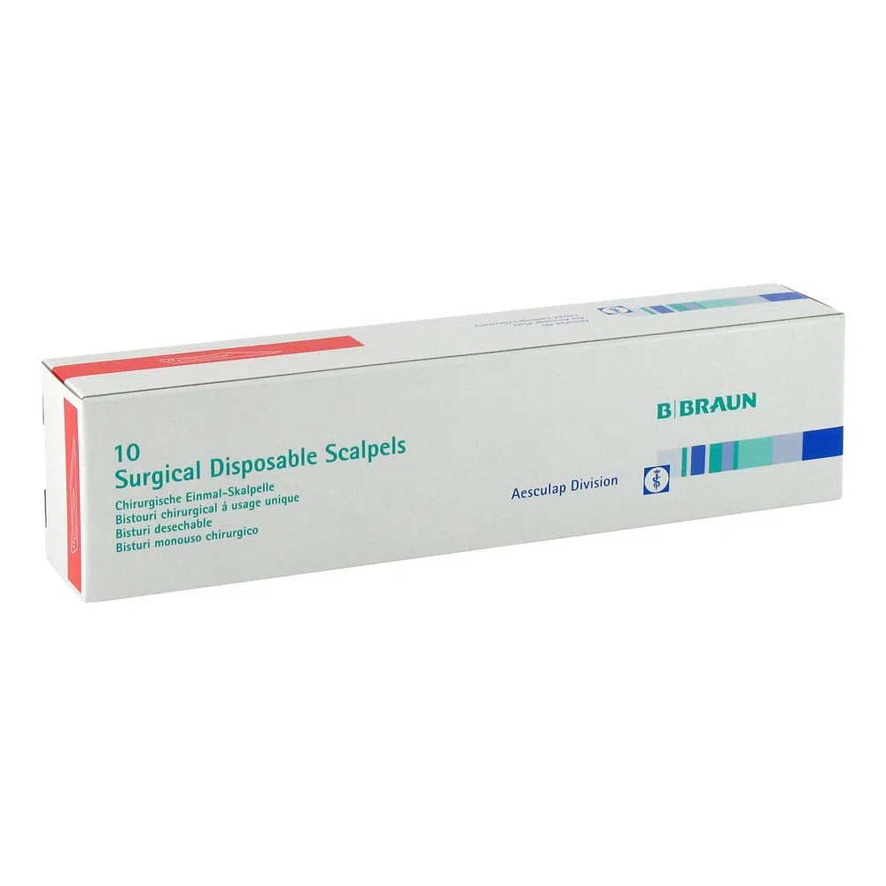 B. Braun Cutfix – Scalpello monouso di 11, Acciaio inossidabile, Dritto, 10 pezzi, Libera vendita