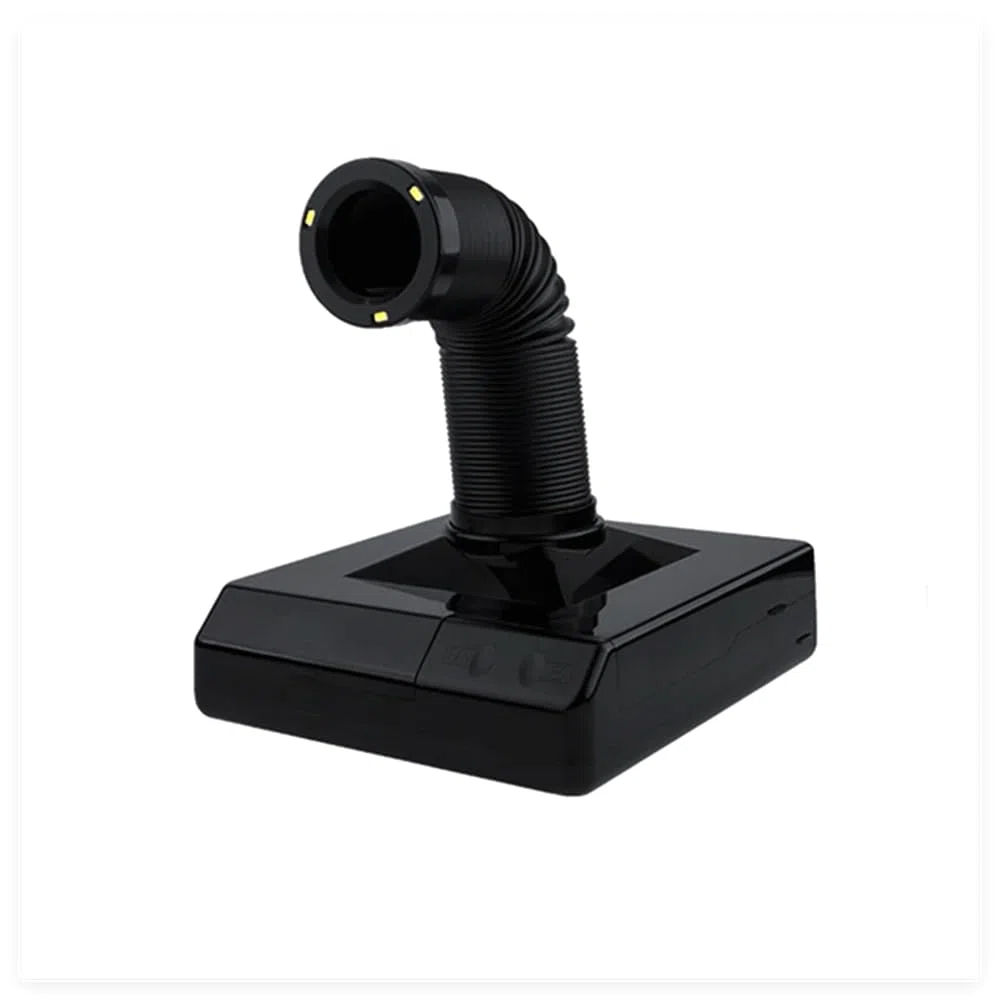 360° Regolabile Estrattore di Fumi Laser da Desktop con Luce LED - Filtro Anti-Fumo per Soldatura Metallica, Gravatura Laser e Stampante 3D