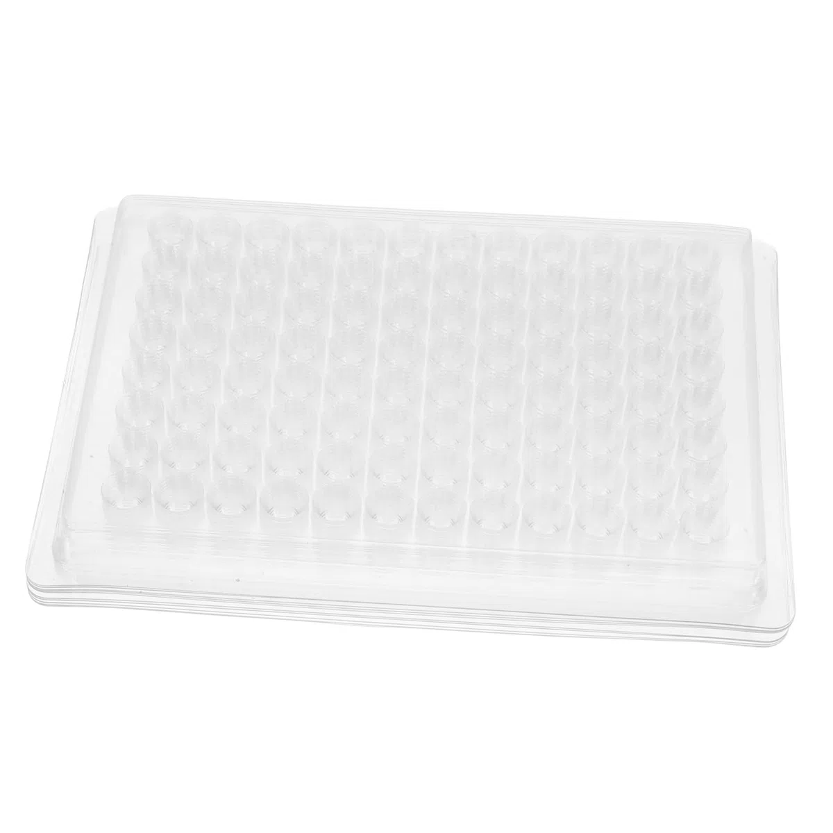 iplusmile Piastra per Coltura di Tessuti in Pvc 96 Pozzetti Resistente ad Alta Precisione per Laboratorio Confezione da 100 Pezzi
