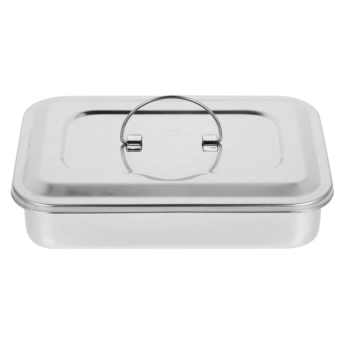 generic Vassoio medico dello strumento - Scatola di in Acciaio Inossidabile con Coperchio per Strumenti Chirurgici Puntura Vassoio 9Pollici