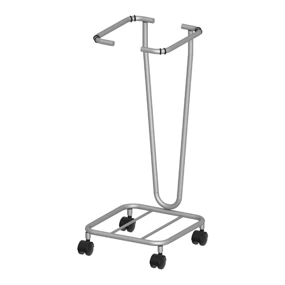 neoLab 2-3182 - Supporto per sacchetti in acciaio, 60 l, 38 x 38 x 83 cm (larghezza x lunghezza x altezza), colore: grigio/grigio chiaro